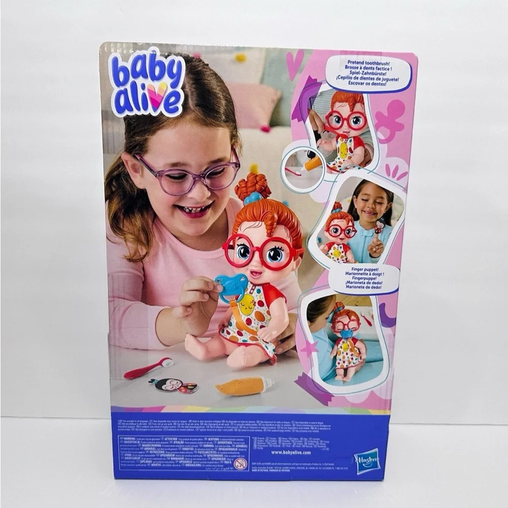 Baby Alive Lil Dreamer Dottie Doodle Baby Doll Sleepover Toy With Glasses